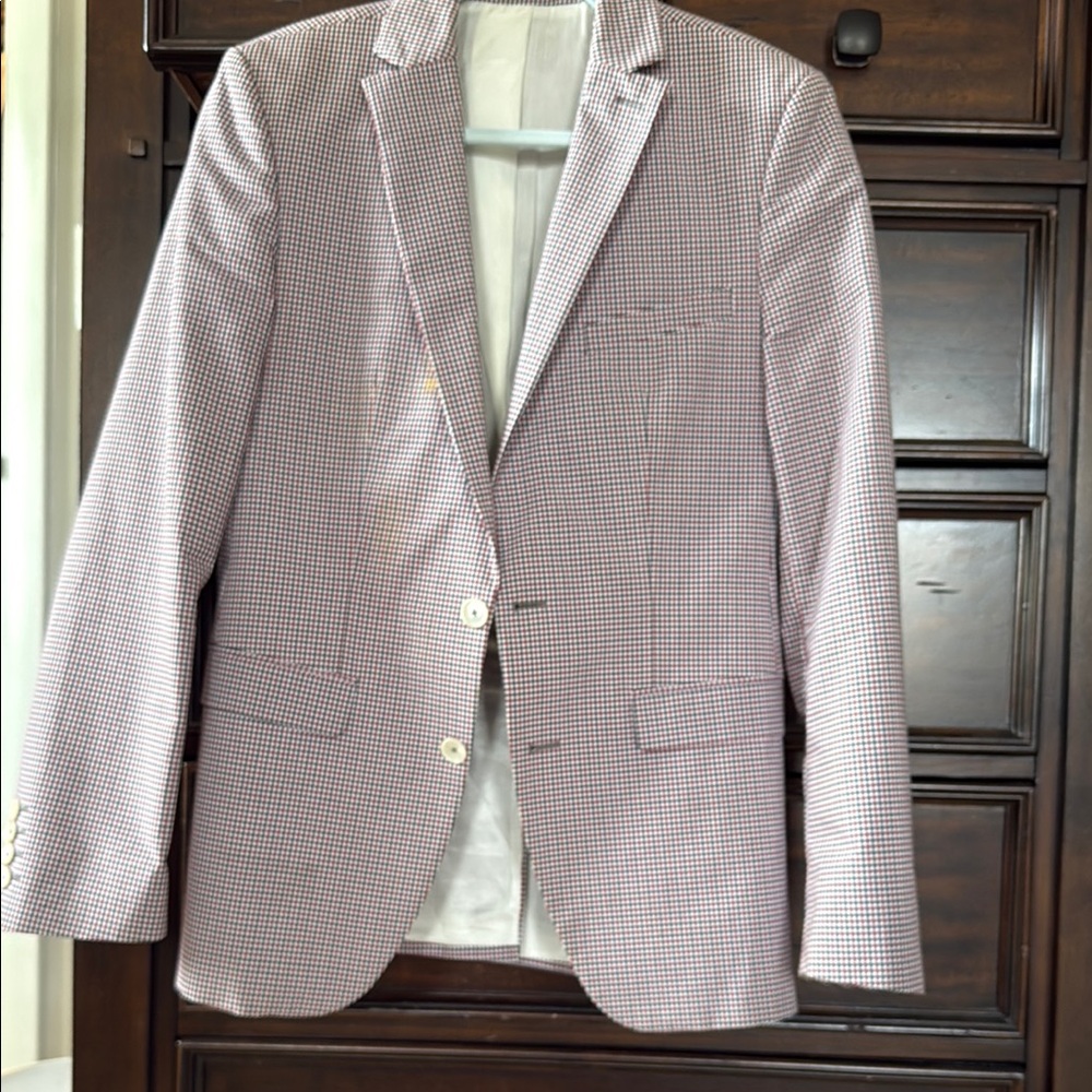 Men's Classic Checkered Blazer